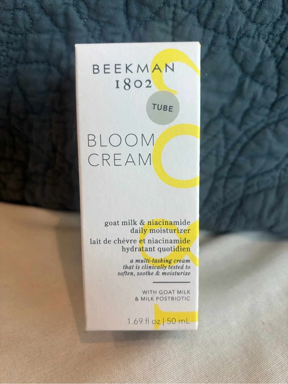 Beekman 1802 Bloom Cream Goat Milk Niacinamide Moisturizer 1.69 oz New